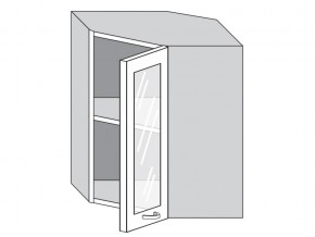 1.60.3у Шкаф настенный (h=720) угловой на 600мм со стекл. дверцей в Копейске - kopejsk.mebel74.com | фото