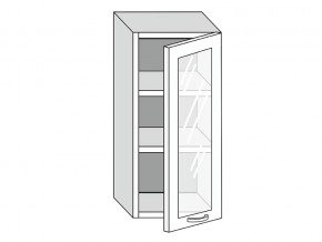 19.40.3 Шкаф настенный (h=913) на 400мм с 1-ой стекл. дверцей в Копейске - kopejsk.mebel74.com | фото