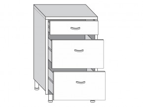 2.50.03 Шкаф-стол на 500мм с 3-мя ящиками в Копейске - kopejsk.mebel74.com | фото