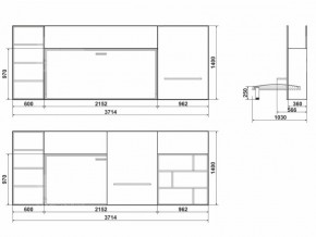 Детская стенка Компакт стандарт с кроватью Смарт 3 в Копейске - kopejsk.mebel74.com | фото 3