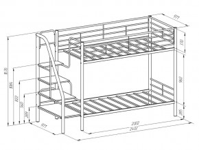 Двухъярусная кровать Толедо ПЯ Черный-Венге в Копейске - kopejsk.mebel74.com | фото 2