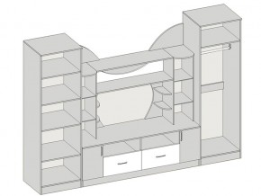 Гостиная Аллегро вариант 5 венге Linum/дуб белфорт в Копейске - kopejsk.mebel74.com | фото 2