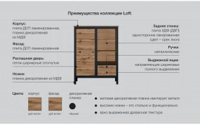 Гостиная Лофт дуб вотан в Копейске - kopejsk.mebel74.com | фото 6