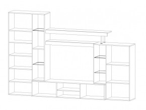 Гостиная Онтарио дуб крафт/белый в Копейске - kopejsk.mebel74.com | фото 2