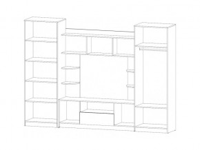 Гостиная Палермо дуб крафт/белый в Копейске - kopejsk.mebel74.com | фото 2