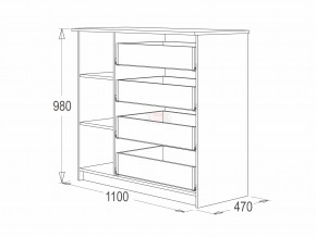 Комод 9 фант венге-млечный дуб в Копейске - kopejsk.mebel74.com | фото 2