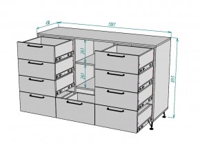 Комод Лофт K82 в Копейске - kopejsk.mebel74.com | фото 3