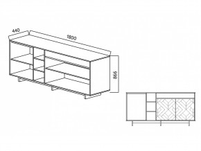 Комодино Moderno-1800 Ф2 в Копейске - kopejsk.mebel74.com | фото 5