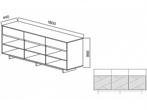 Комодино Moderno-1800 В-2 Ф3 в Копейске - kopejsk.mebel74.com | фото 4