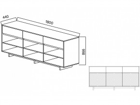 Комодино Moderno-1800 В-2 Ф4 в Копейске - kopejsk.mebel74.com | фото 4