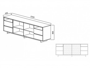 Комодино Moderno-2200 Ф1 в Копейске - kopejsk.mebel74.com | фото 3