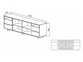 Комодино Moderno-2200 Ф3 в Копейске - kopejsk.mebel74.com | фото 5