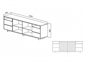 Комодино Moderno-2200 Ф5 в Копейске - kopejsk.mebel74.com | фото 4