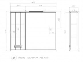 Комплект мебели в ванную Diana 800 в Копейске - kopejsk.mebel74.com | фото 6