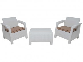 Комплект на балкон Yalta Balcony Set белый в Копейске - kopejsk.mebel74.com | фото