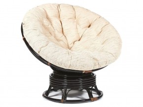 Кресло-качалка Papasan w 23/01 B с подушкой Antique brown, ткань Старт в Копейске - kopejsk.mebel74.com | фото