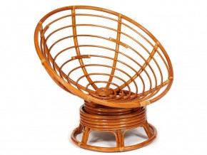 Кресло-качалка Papasan w 23/01 B с подушкой Cognac, экошерсть Коричневый в Копейске - kopejsk.mebel74.com | фото 4