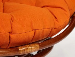 Кресло-качалка Papasan w 23/01 B с подушкой Pecan, ткань Оранжевый в Копейске - kopejsk.mebel74.com | фото 3