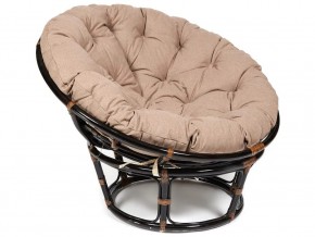 Кресло Papasan 23/01 W с подушкой Antique brown, экошерсть Коричневый в Копейске - kopejsk.mebel74.com | фото