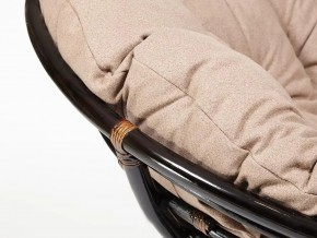 Кресло Papasan 23/01 W с подушкой Antique brown, экошерсть Коричневый в Копейске - kopejsk.mebel74.com | фото 4