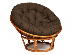 Кресло Papasan 23/01 W с подушкой Cognac, ткань Коричневый в Копейске - kopejsk.mebel74.com | фото