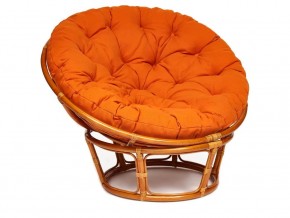 Кресло Papasan 23/01 W с подушкой Cognac, ткань Оранжевый в Копейске - kopejsk.mebel74.com | фото