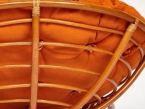 Кресло Papasan 23/01 W с подушкой Cognac, ткань Оранжевый в Копейске - kopejsk.mebel74.com | фото 2