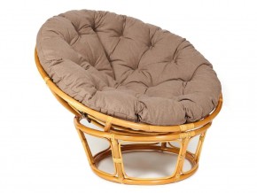 Кресло Papasan 23/01 W с подушкой Honey, экошерсть Коричневый в Копейске - kopejsk.mebel74.com | фото