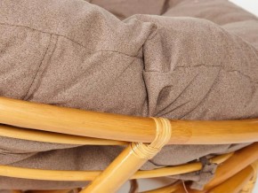 Кресло Papasan 23/01 W с подушкой Honey, экошерсть Коричневый в Копейске - kopejsk.mebel74.com | фото 3