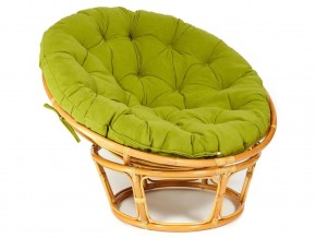 Кресло Papasan 23/01 W с подушкой Honey, флок Олива в Копейске - kopejsk.mebel74.com | фото