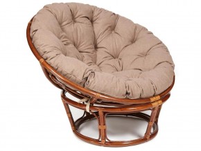 Кресло Papasan 23/01 W с подушкой Pecan, экошерсть Коричневый в Копейске - kopejsk.mebel74.com | фото