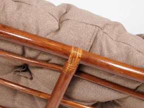 Кресло Papasan 23/01 W с подушкой Pecan, экошерсть Коричневый в Копейске - kopejsk.mebel74.com | фото 3