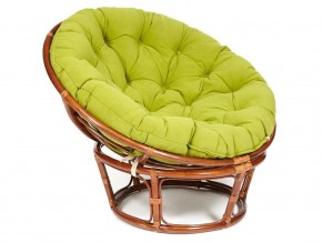 Кресло Papasan 23/01 W с подушкой Pecan, флок Олива в Копейске - kopejsk.mebel74.com | фото