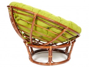 Кресло Papasan 23/01 W с подушкой Pecan, флок Олива в Копейске - kopejsk.mebel74.com | фото 3