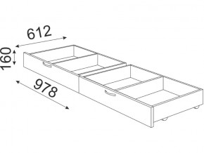 Кровать 1400 Осло модуль 4 с ящиками Дуб золото в Копейске - kopejsk.mebel74.com | фото 3