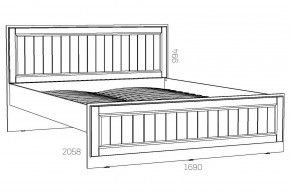 Кровать 1600 Оливия НМ 040.34 Х в Копейске - kopejsk.mebel74.com | фото 2