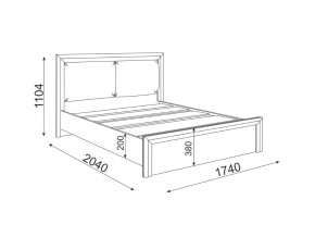 Кровать 1600 с мягкой частью Глэдис М31 в Копейске - kopejsk.mebel74.com | фото 2