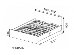 Кровать 1600х2000 ортопедическое основание в Копейске - kopejsk.mebel74.com | фото