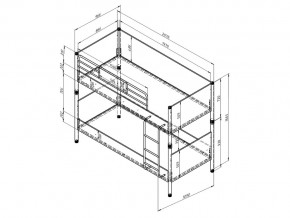 Кровать Дельта Лофт 20.02.02 Белый в Копейске - kopejsk.mebel74.com | фото 2