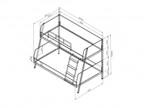 Кровать Дельта Лофт 20.02.04 в Копейске - kopejsk.mebel74.com | фото 2