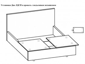 Кровать Феодосия норма 140 с механизмом подъема и дном ЛДСП в Копейске - kopejsk.mebel74.com | фото 5