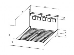 Кровать Коста-Рика 1400 в Копейске - kopejsk.mebel74.com | фото 2