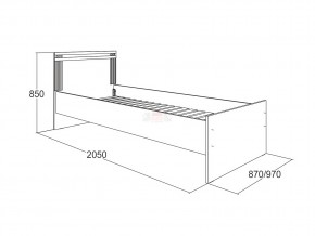 Кровать одинарная Ольга 18 900 в Копейске - kopejsk.mebel74.com | фото 2