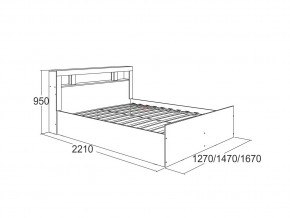 Кровать Ольга 19 1200 в Копейске - kopejsk.mebel74.com | фото 2