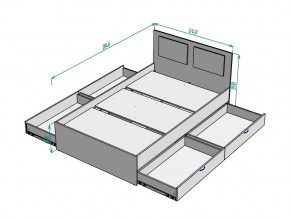 Кровать Ольга L37 ширина 1200 в Копейске - kopejsk.mebel74.com | фото 3