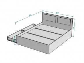 Кровать Ольга L40 ширина 1600 в Копейске - kopejsk.mebel74.com | фото 3