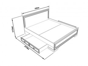 Кровать S320-LOZ/180 с выкатными тумбами Кентаки Белый в Копейске - kopejsk.mebel74.com | фото 2