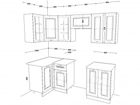 Кухонный гарнитур 10 Белый Вегас 1000х2200 мм в Копейске - kopejsk.mebel74.com | фото 2