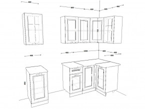 Кухонный гарнитур 11 Белый Вегас 1800х1000 мм в Копейске - kopejsk.mebel74.com | фото 2