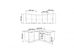 Кухонный гарнитур 17 Грецкий орех 1400х1450 в Копейске - kopejsk.mebel74.com | фото 2